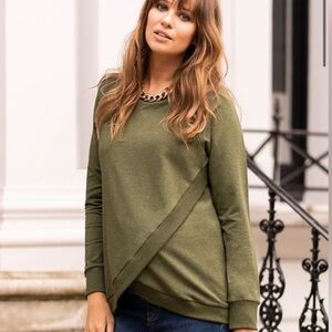 Seraphine Cotton Maternity and Nursing Sweatshirt